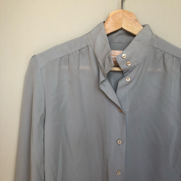 Vintage Pendleton~ sheer button down blouse - Picture 2 of 6